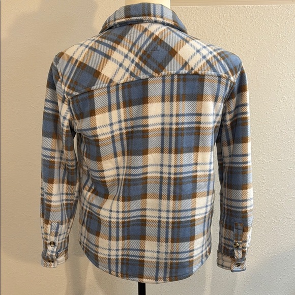 Sage Blue and Brown Plaid Jacket - Picture 6 of 8